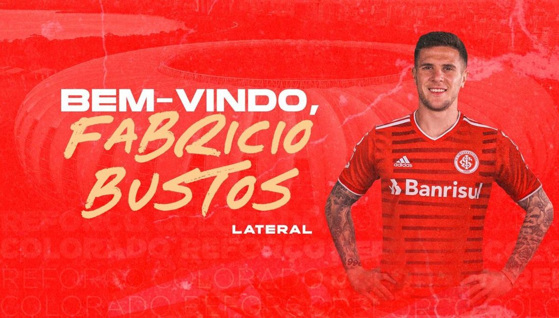 Inter de Porto Alegre aunció la llegada de Fabricio Bustos.