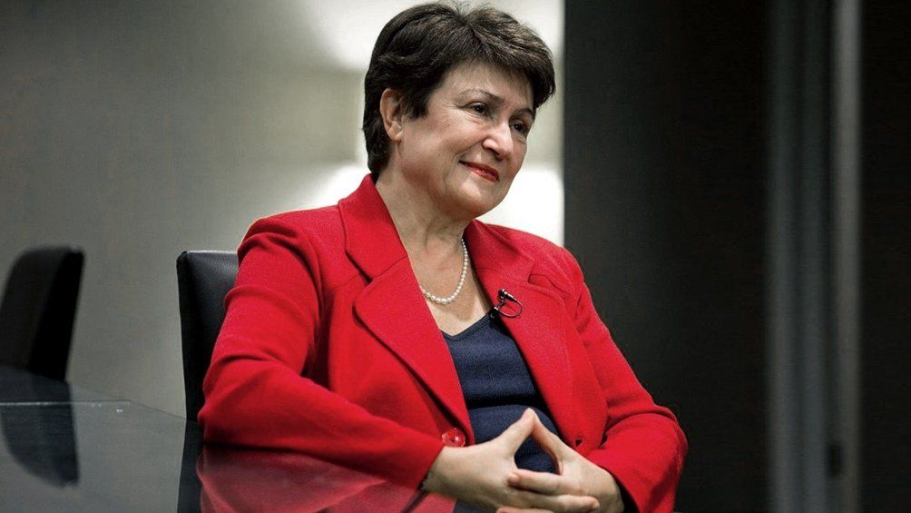 Guzmán se reunió con Kristalina Giorgieva, directora del FMI.