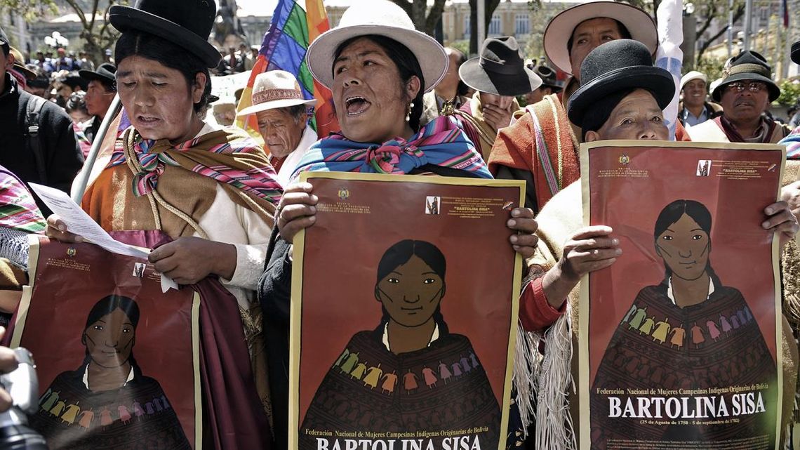 El 5 de septiembre se celebra el Día Internacional de la Mujer Indígen en memoria de Bartolina Sisa.