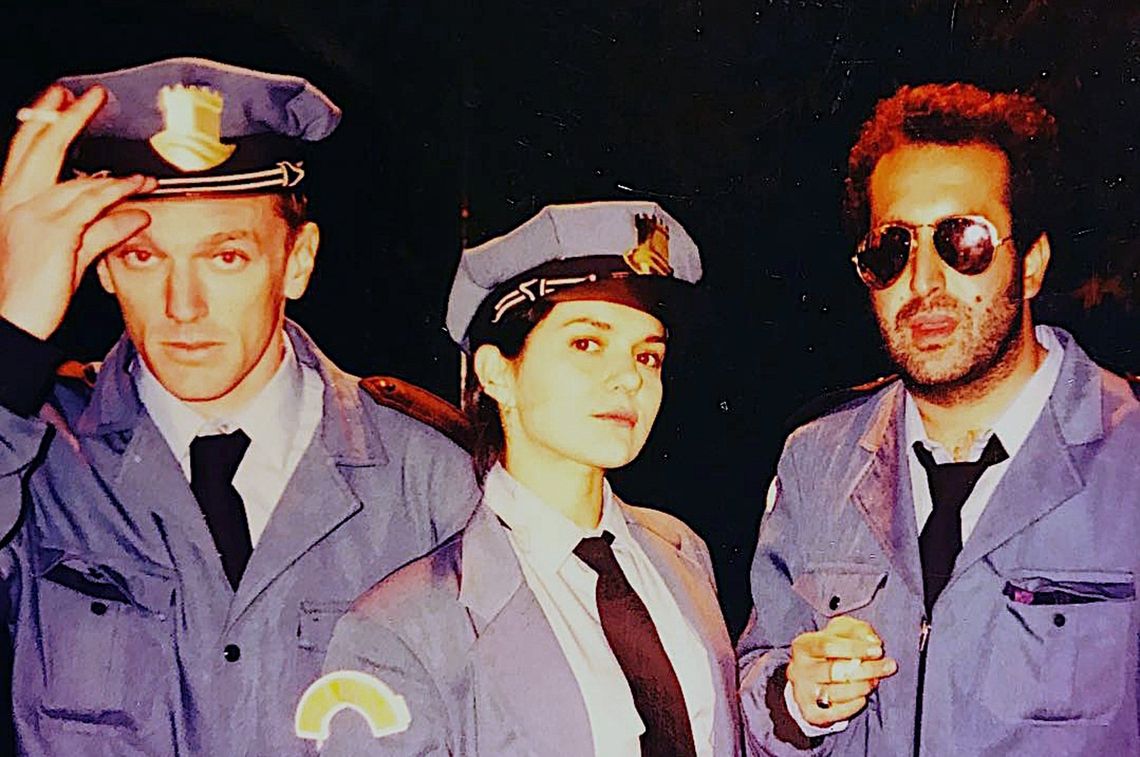 Federico D'Elía, Andrea Pietra y Alejandro Fiore durante las grabaciones de “Poliladron”. Año 1996 Federico D'Elía, Andrea Pietra y Alejandro Fiore durante las grabaciones de “Poliladron”. Año 1996