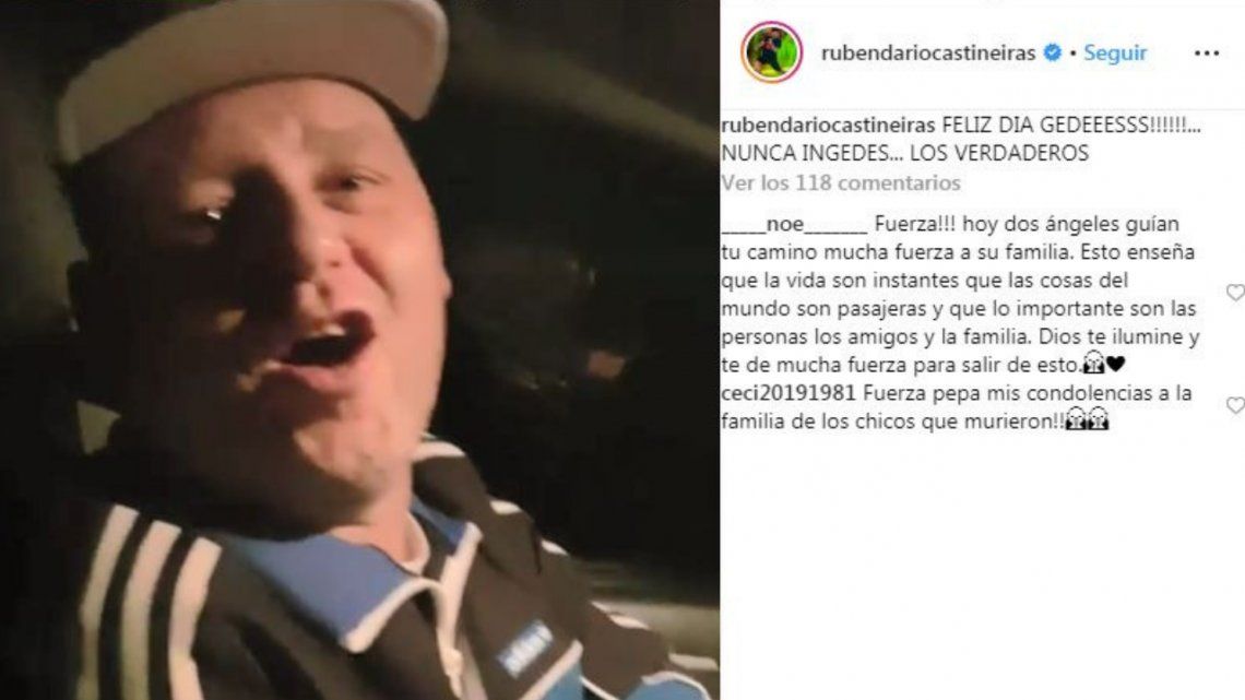 El video que subió El Pepo de Los Gedes minutos antes del accidente por el Día del Amigo