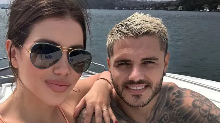 Wanda Nara y Mauro Icardi, durante su matrimonio. La Justicia italiana formalizó ahora el divorcio.