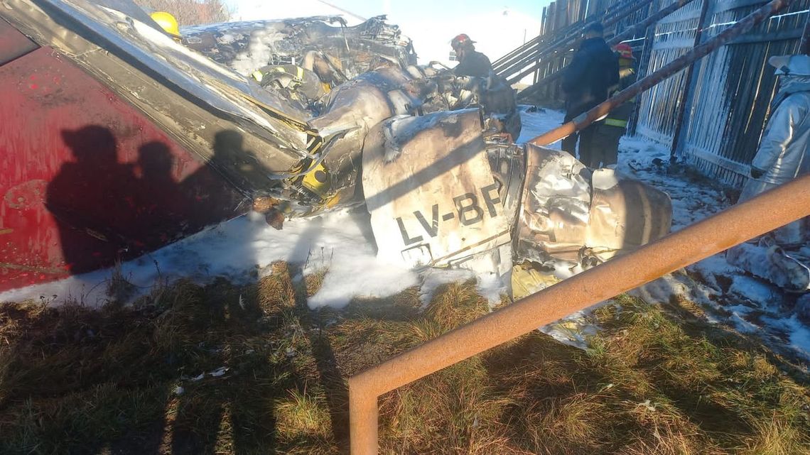 Tierra del Fuego: se estrelló un avión con cuatro ocupantes en el aeropuerto de Río Grande