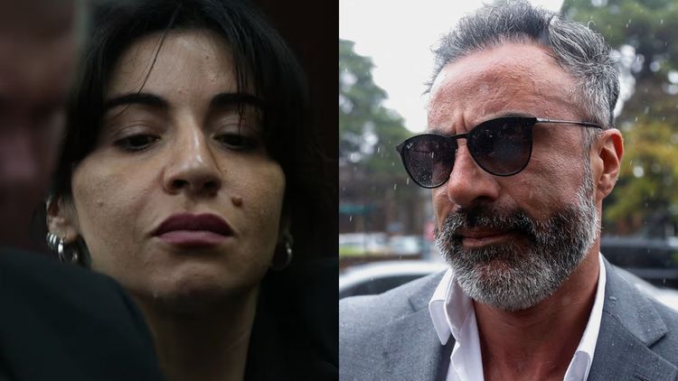 Gianinna Maradona y Leopoldo Luque.