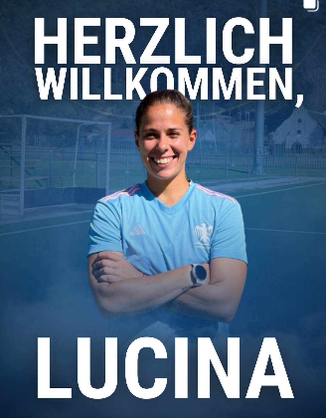 As&iacute; presentaron a Lucina von der Heyde, la exjugadora de Las Leonas que jugar&aacute; para la Selecci&oacute;n de Alemania.