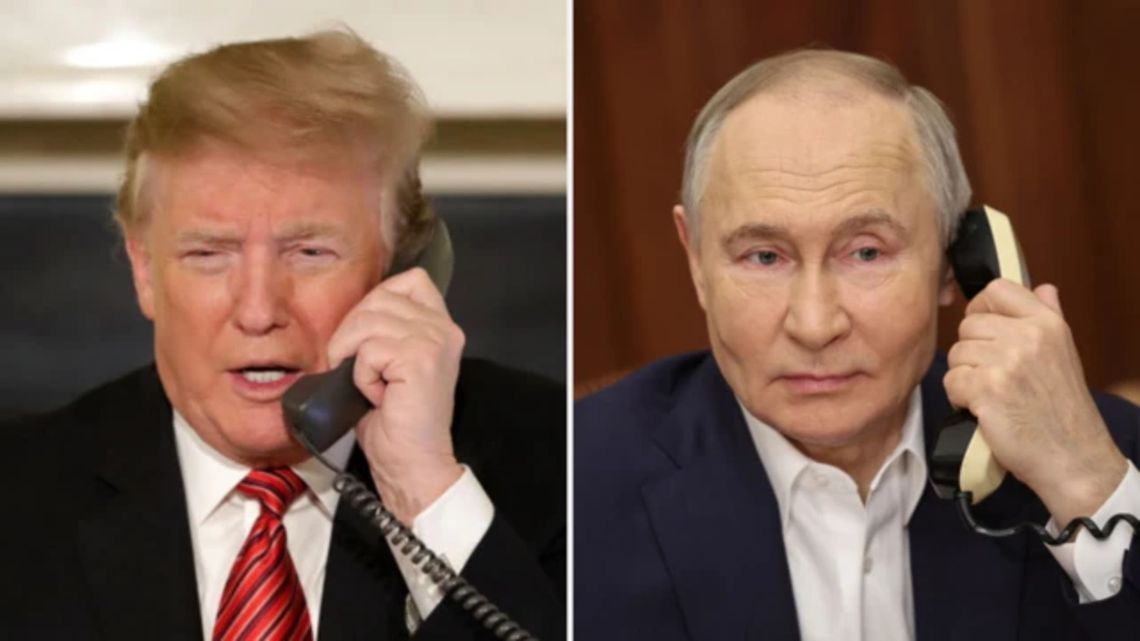 Donald Trump y Vladimir Putin dialogaron por más de una hora y media por teléfono 