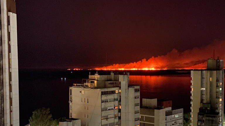 Incendios en el Delta del Paraná: el humo invadió Rosario y el intendente exigió medidas