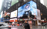La publicidad de El Eternauta en Times Square.