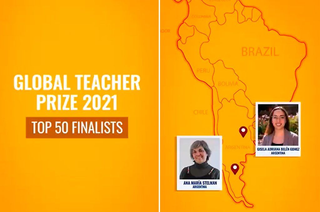 Dos docentes argentinas son finalistas del Global Teacher Prize 2021.