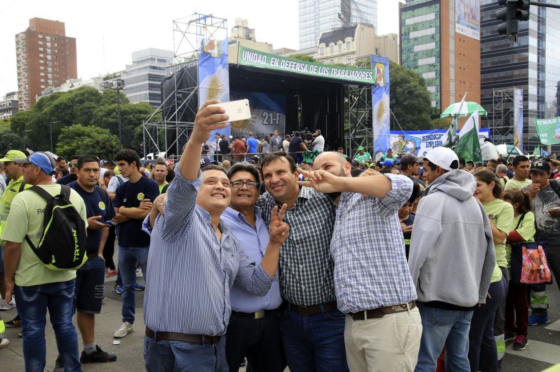 La marcha de Camioneros en fotos