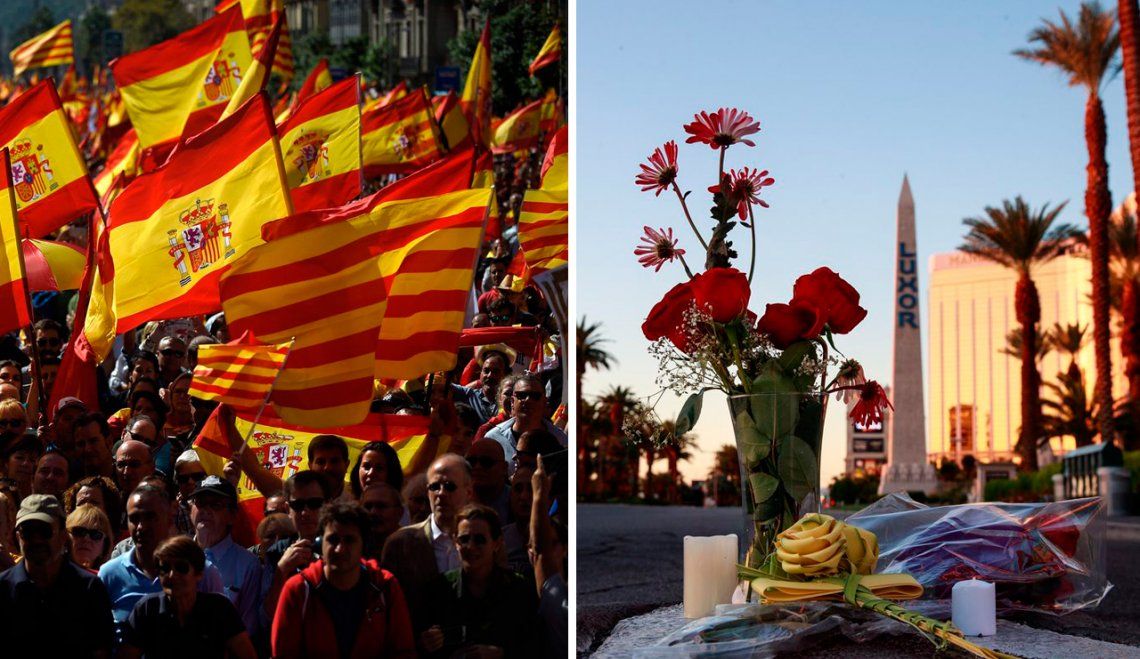 Panorama | Cataluña y Las Vegas, los ejes que mantuvieron en vilo al mundo