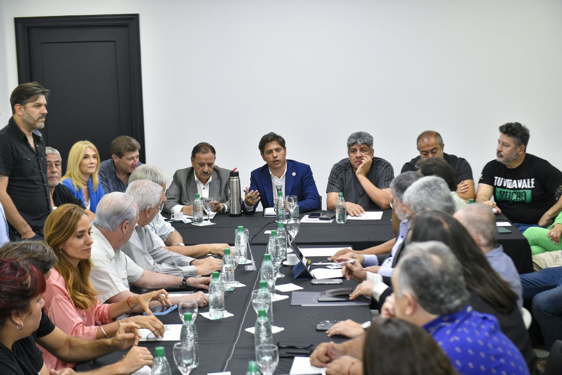 Reunión cumbre en la casa de la Provincia de Buenos Aires