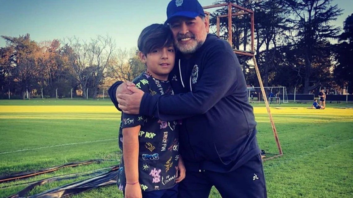 Diego Maradona visitó a su nieto, un Benjamín sanador de las relaciones familiares