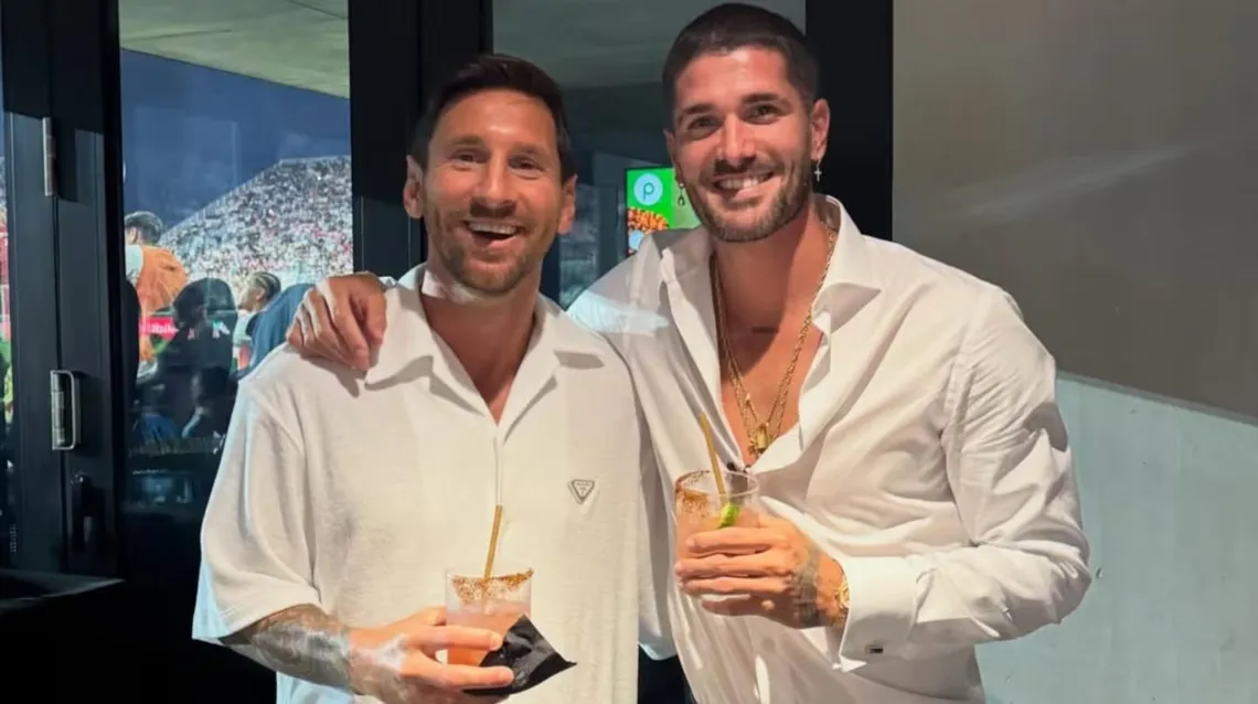 Leo Messi y Rodrigo de Paul disfrutando en Miami