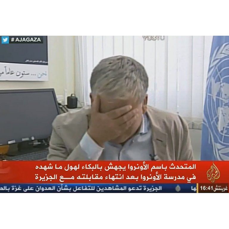 Funcionario de la ONU rompió en llanto al hablar sobre Gaza