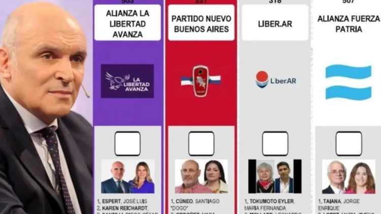 Las boletas tendrán a Espert como primer candidato a diputado nacional en la lista de La Libertad Avanza.