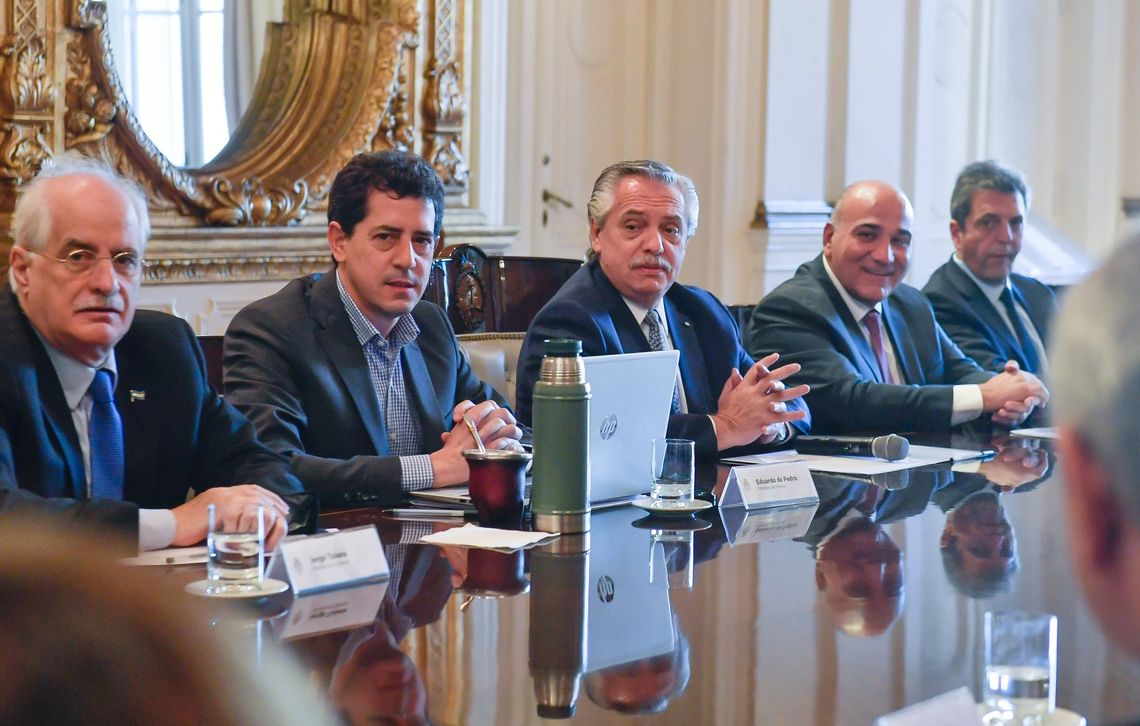 Reunión de Gabinete en Casa Rosada.
