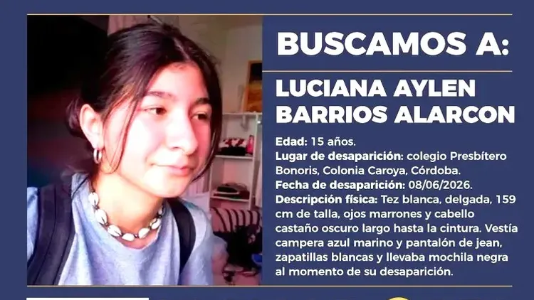 El Sistema Federal de Búsqueda y el Alerta Sofía fueron activados para intensificar la difusión del caso en todo el país.