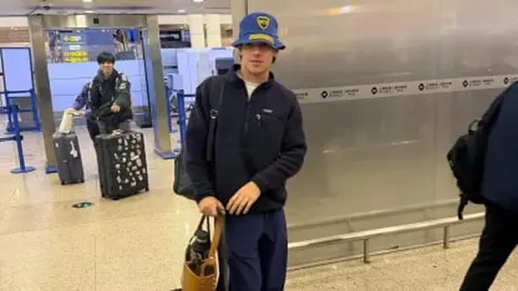 Ya se encuentra en China para realizar sus prácticas.