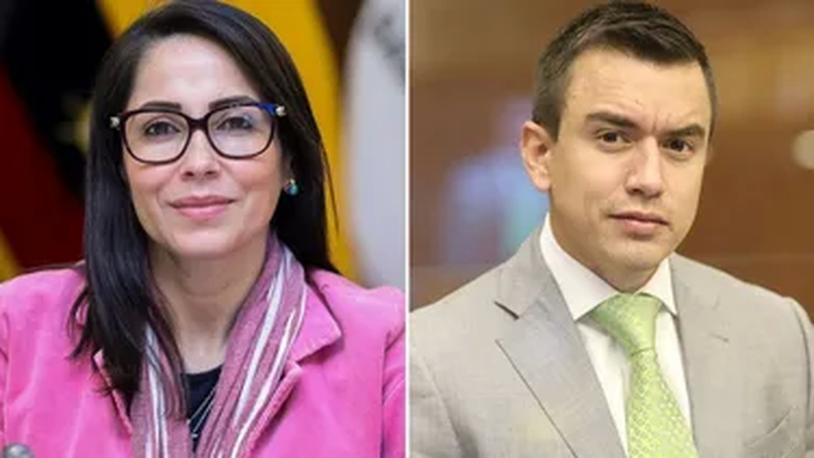 González y Noboa definirán las elecciones de Ecuador en un balotaje.