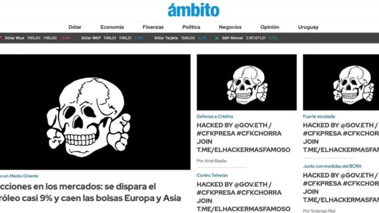 Este ataque no es el primero que realiza @gov.eth contra medios argentinos, ya que este grupo perpetró ataques similares en otras plataformas informativas del país.