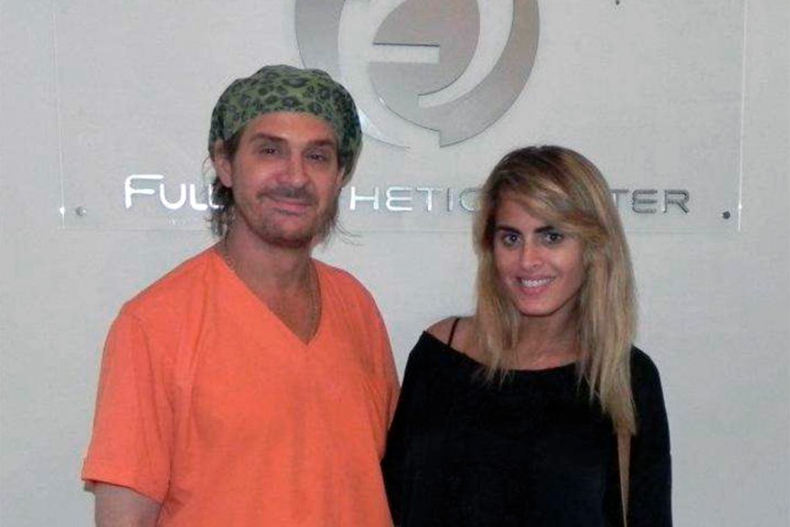 Aníbal Lotocki junto a Silvina Luna, a quien le realizó tratamientos estéticos. Archivo. Aníbal Lotocki junto a Silvina Luna, a quien le realizó tratamientos estéticos. Archivo.