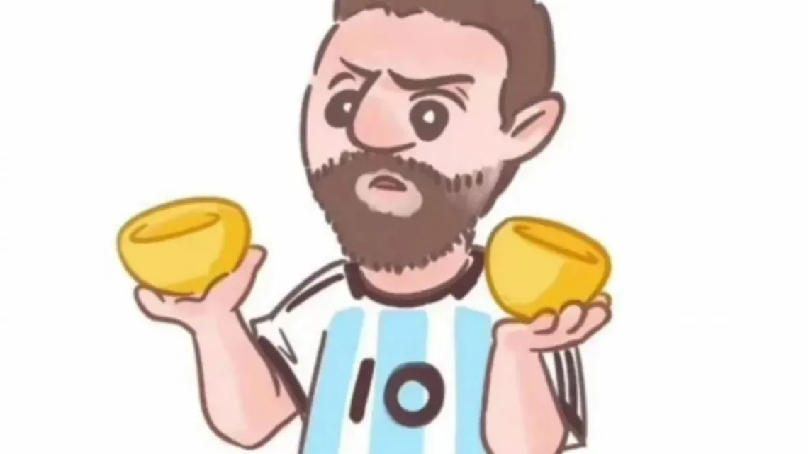 Los chinos están dibujando a Messi con dos pancitos: ¿por qué?
