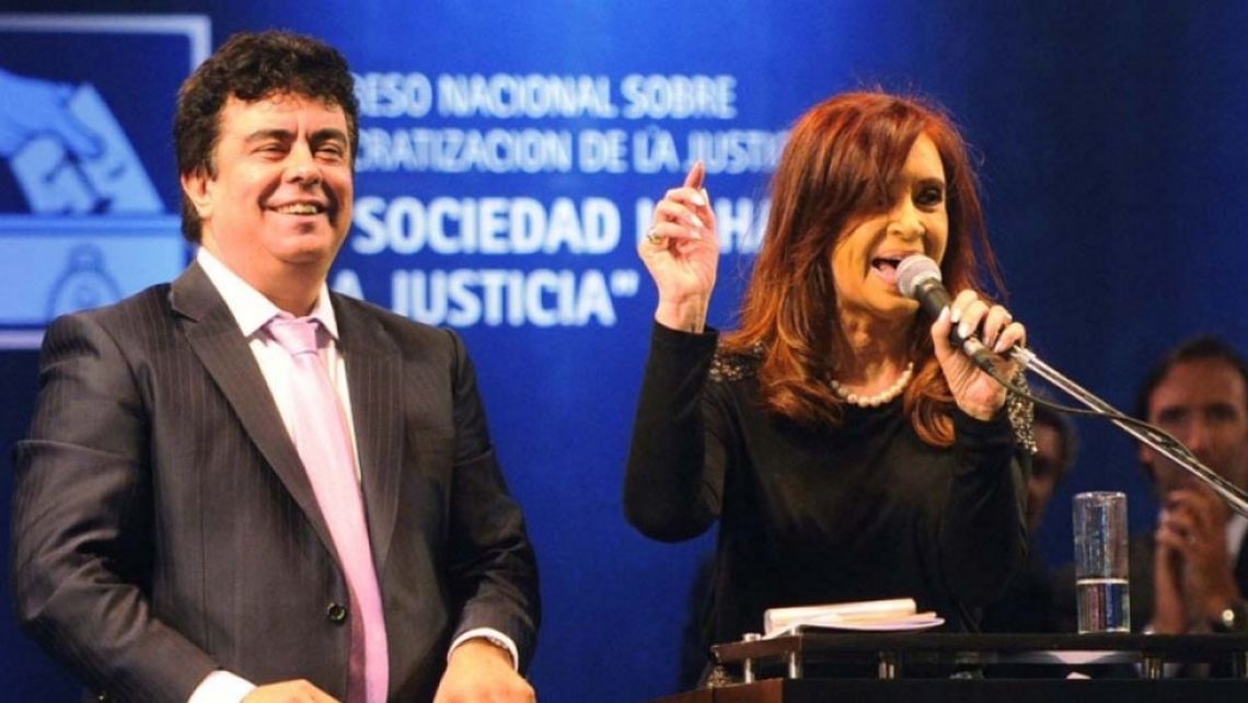 Fernando Espinoza y Cristina Fernández de Kirchner