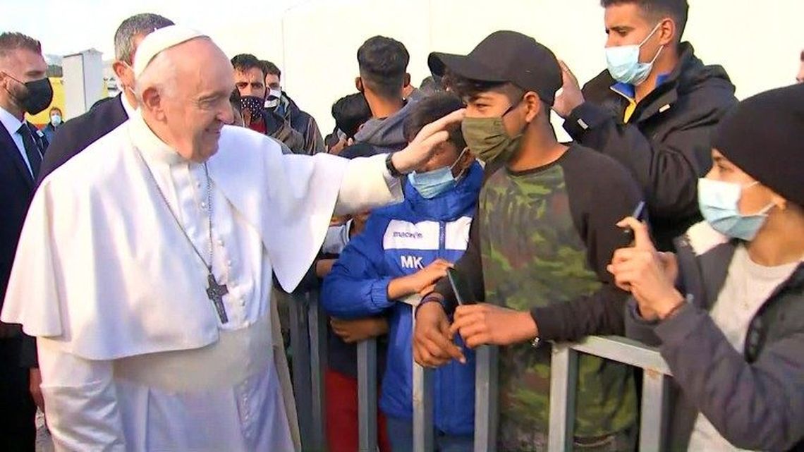 El Papa se reunió con los refugiados