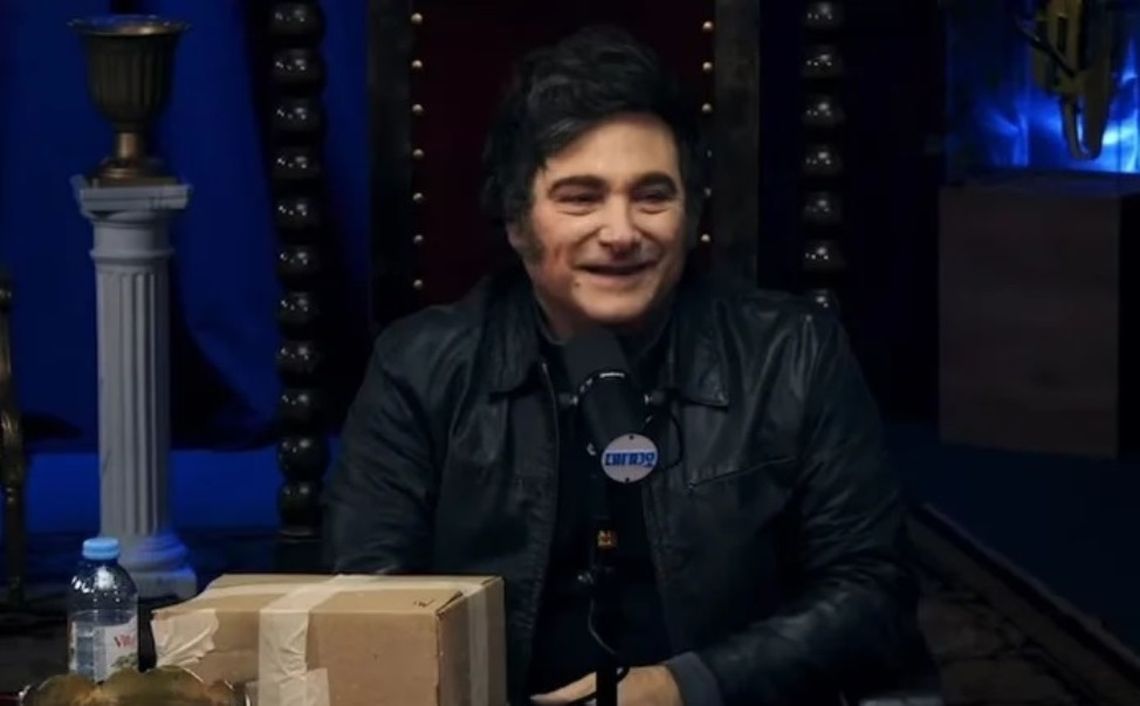 Milei en el programa de streaming Carajo