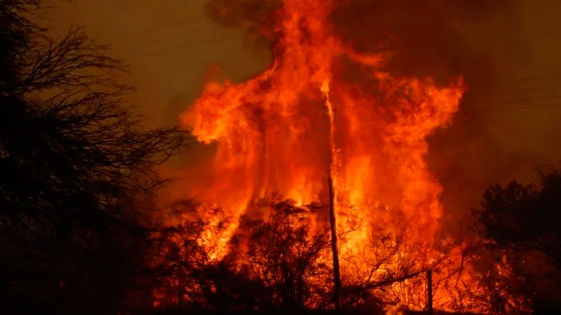 Las dramáticas imágenes de los incendios forestales en Córdoba