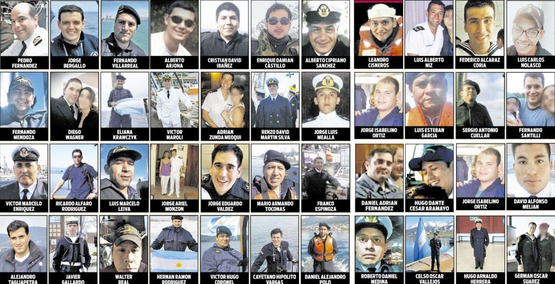Lágrimas, dolor y tristeza por los 44 héroes del ARA San Juan