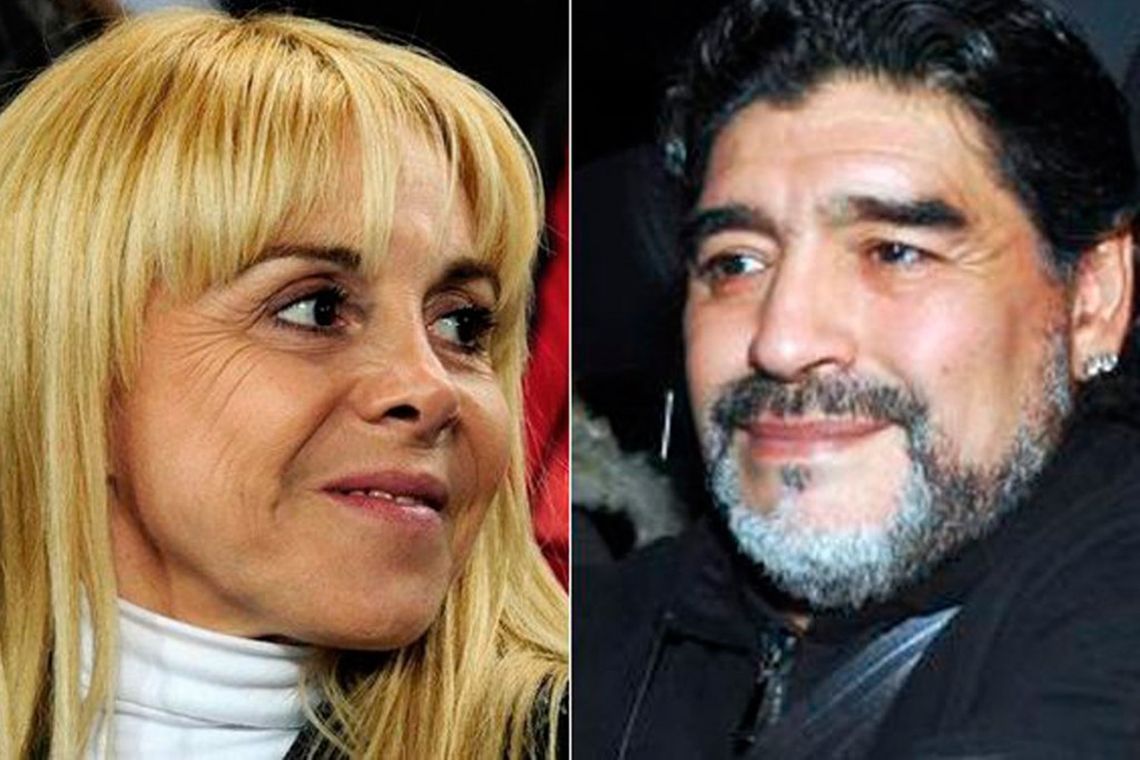 Claudia Villafañe y Diego Maradona.