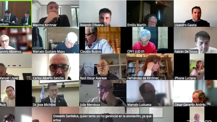 Cristina Fernández de Kirchner y Máximo Kirchner participan del juicio por las causas Hotesur y Los Sauces, en las que están acusados por presunta asociación ilícita y lavado de activos.