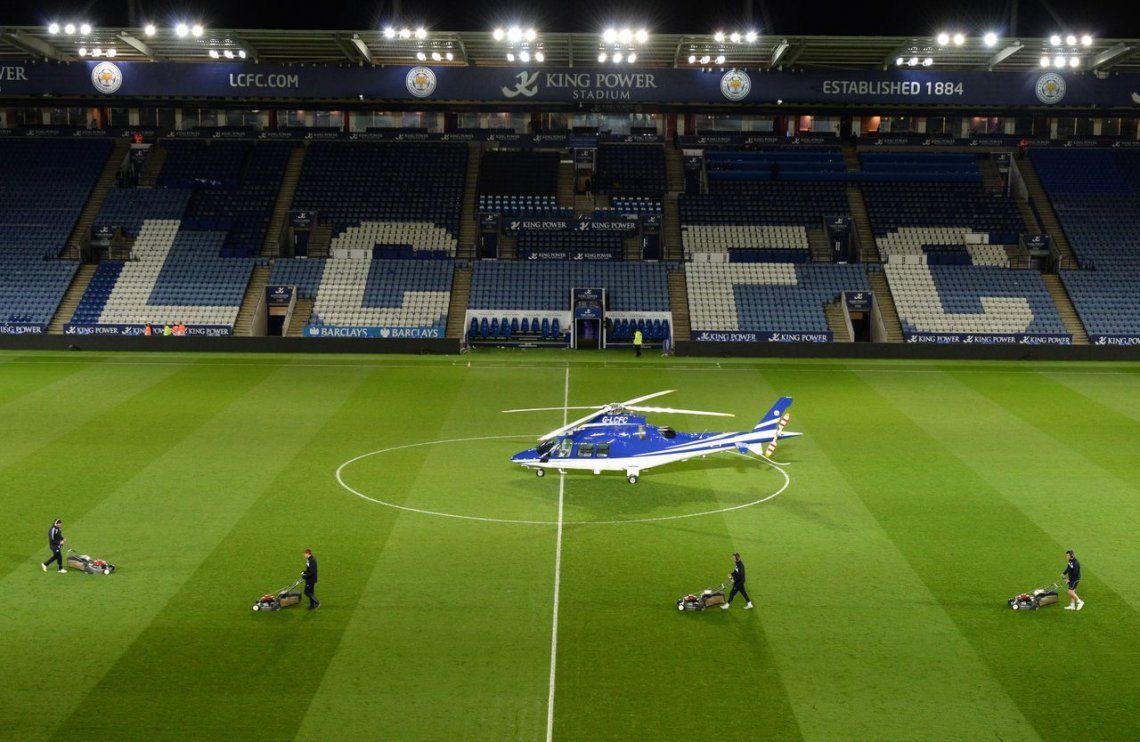 Las imágenes del helicóptero del dueño del Leicester antes de estrellarse