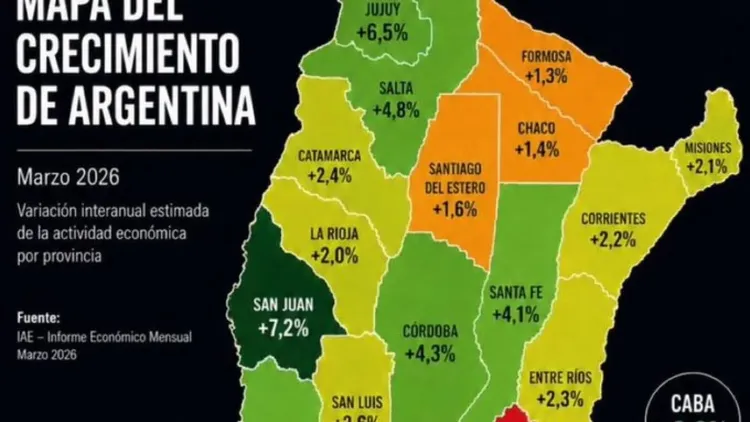 Milei compartió el mapa en sus redes sociales.