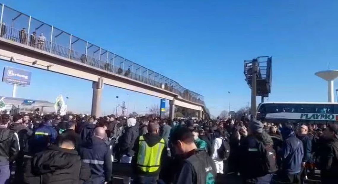 Cortes en el AMBA en apoyo a Cristina Kirchner. 
