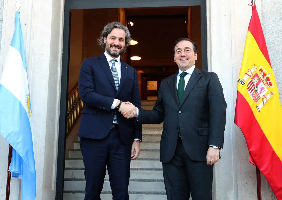 Cafiero y Albares calificaron la relación entre Argentina y España de excelente