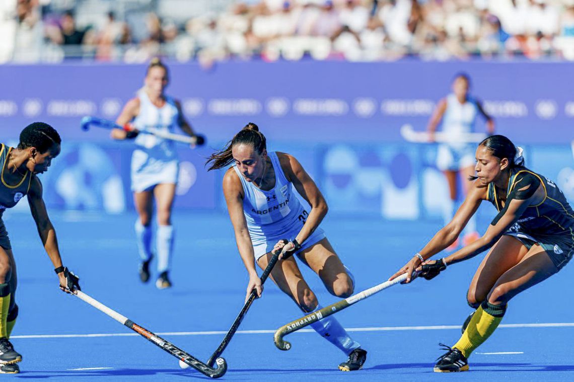 Las Leonas le ganaron a Sudáfrica 4 a 2 en su segunda presentación en París 2024.