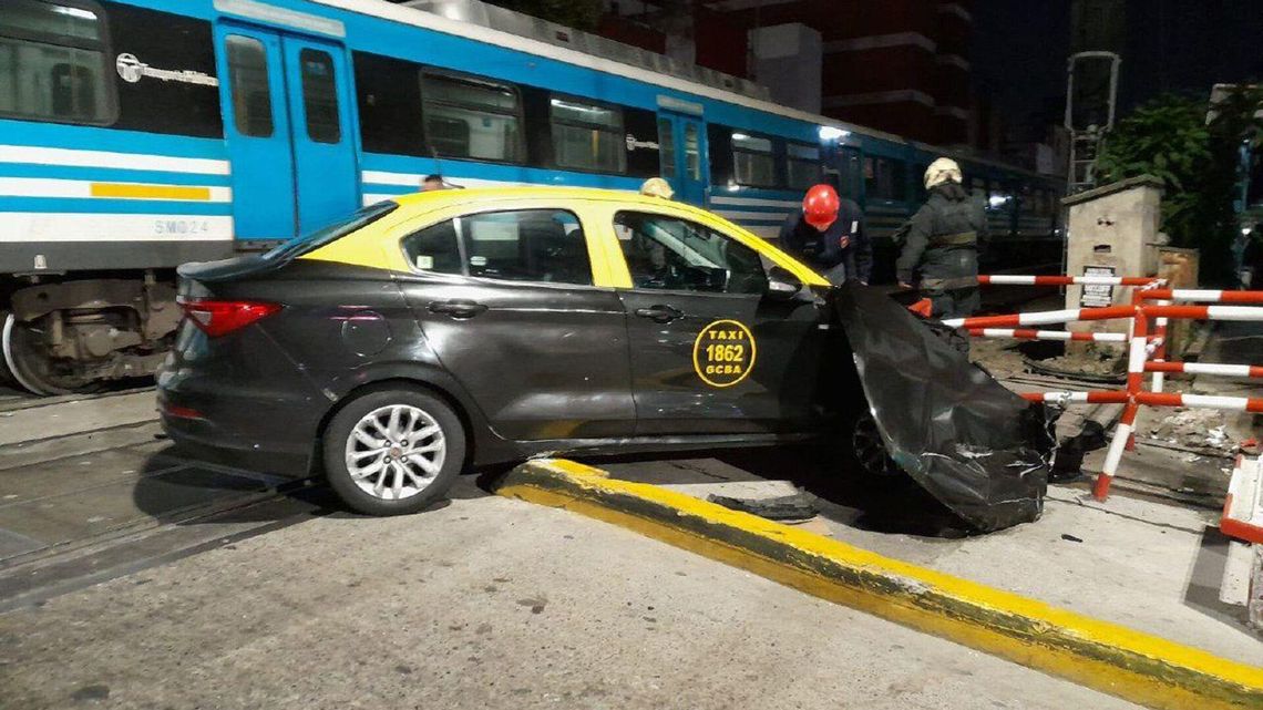 A causa del impacto con la formación del tren
