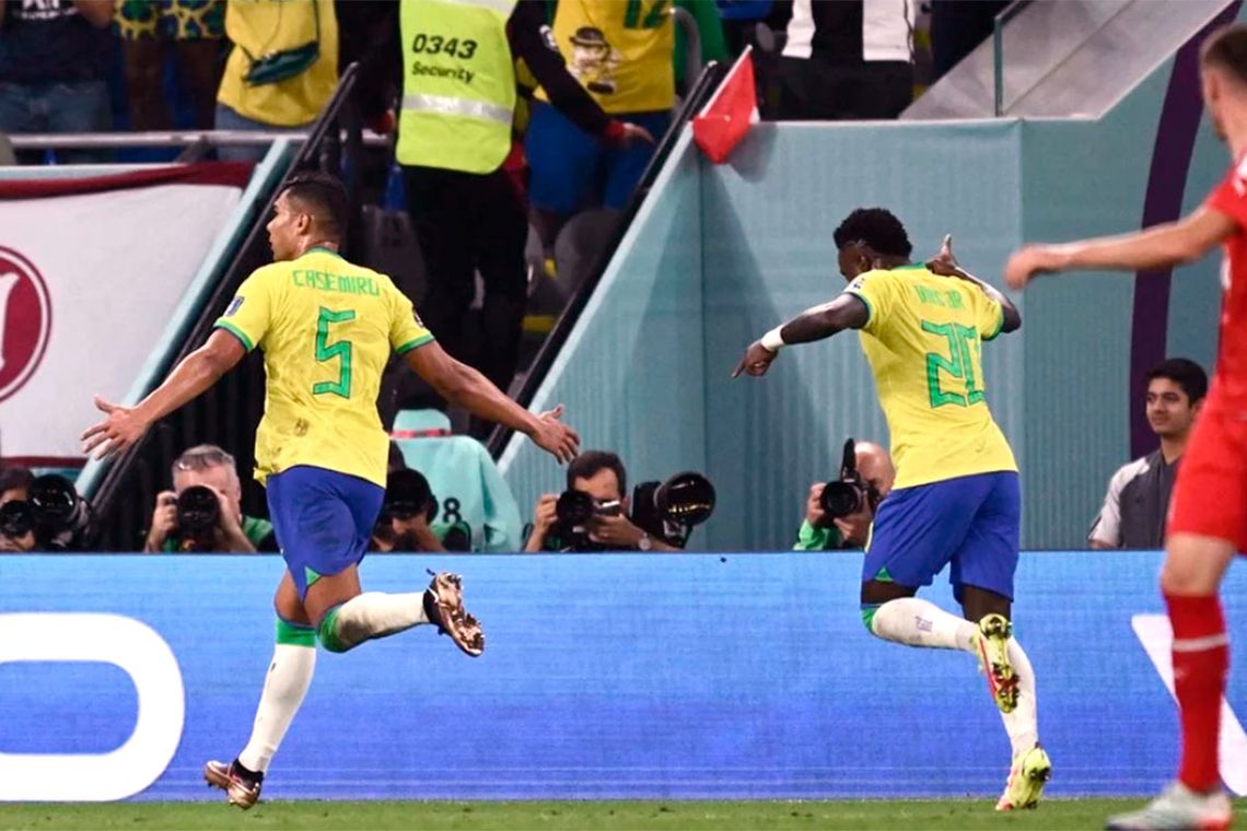 Brasil le ganó a Suiza con un golazo a poco del final