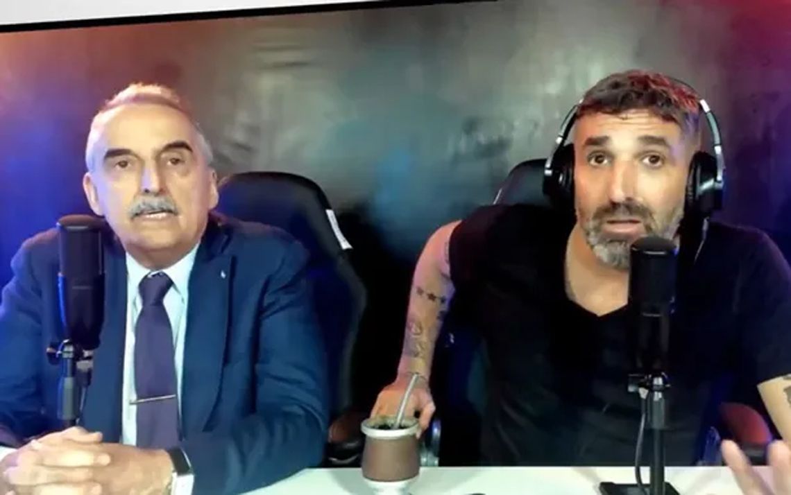 Un libertario increpó a Eduardo Belliboni en un streaming y terminaron a las piñas