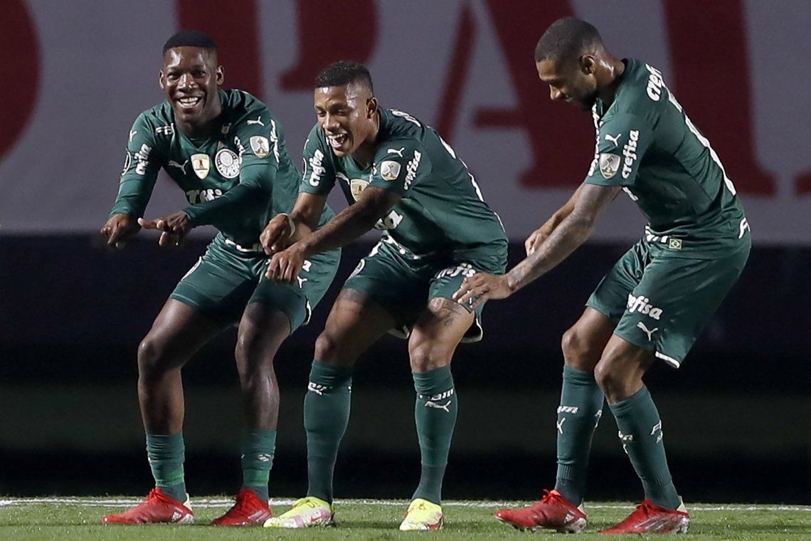 Palmeiras festeja el empate frente a San Pablo 