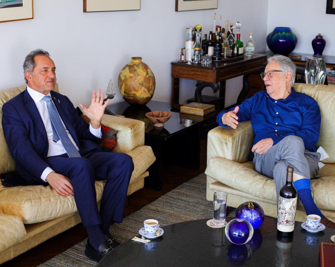 El embajador Scioli con el expresidente de Brasil