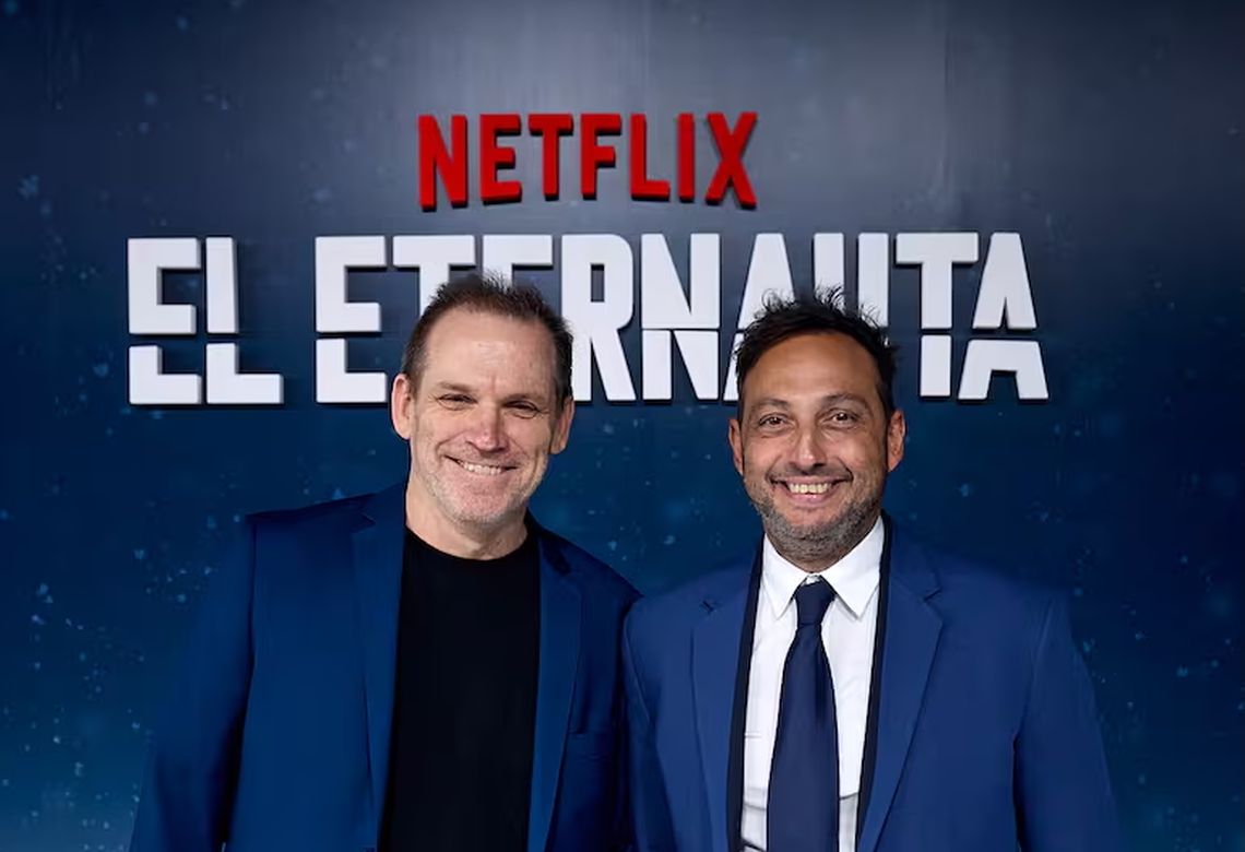 En 2000, Bruno Stagnaro y Ariel Staltari en la presentación de 