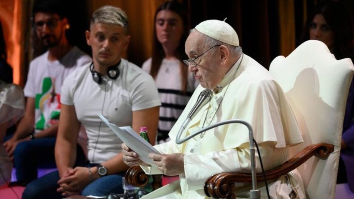 Asís - El Papa Francisco convocó a los jóvenes a transformar la economía 