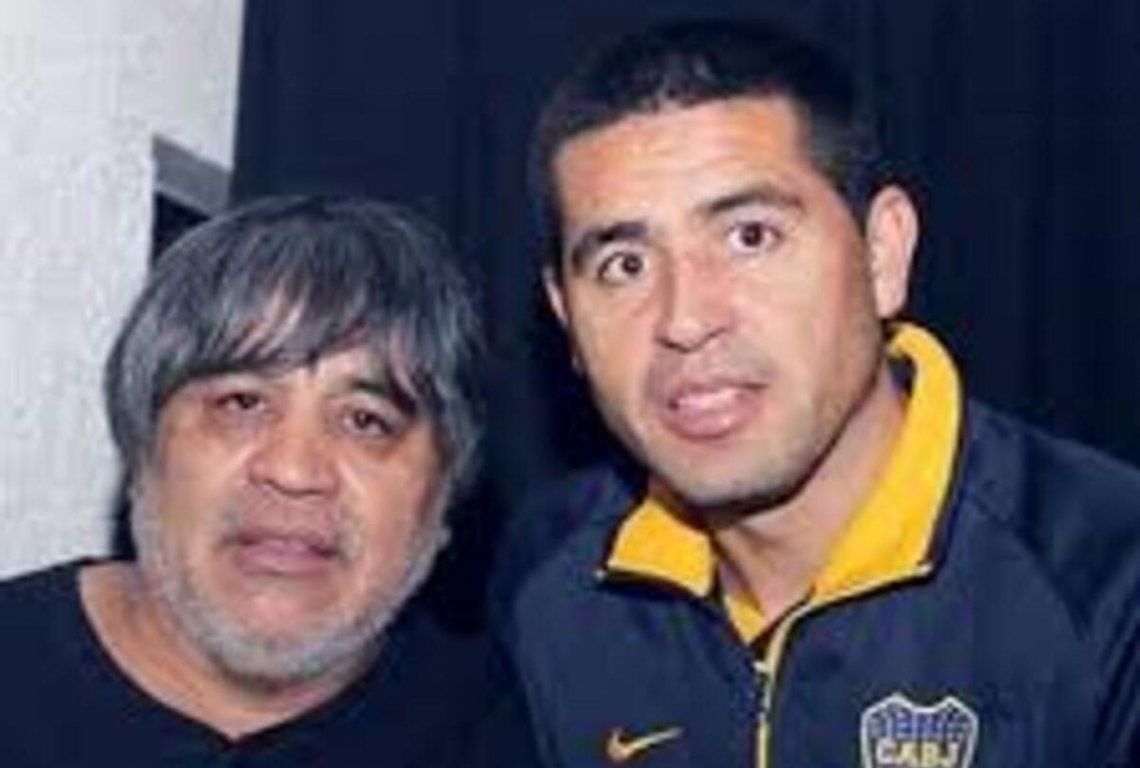 Juan Román Riquelme y su padre Cacho.