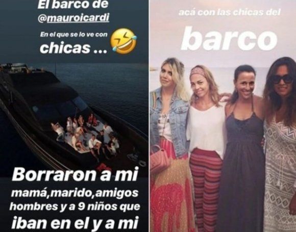 Wanda Nara explotó ante las supuestas fotos de Icardi en un yate con otras mujeres