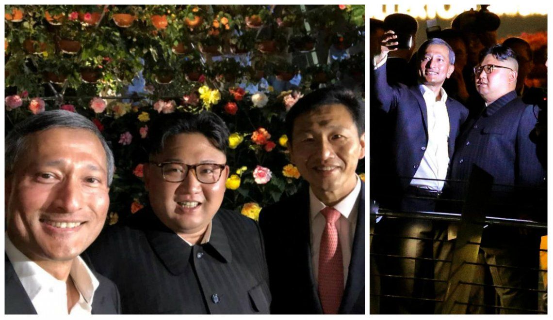 La particular selfie de Kim Jong-un en su paseo de lujo por la noche de Singapur
