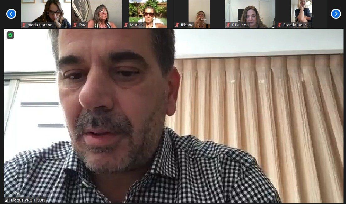 Cristian Ritondo tuvo un encuentro virtual con argentinos varados en el exterior por la pandemia